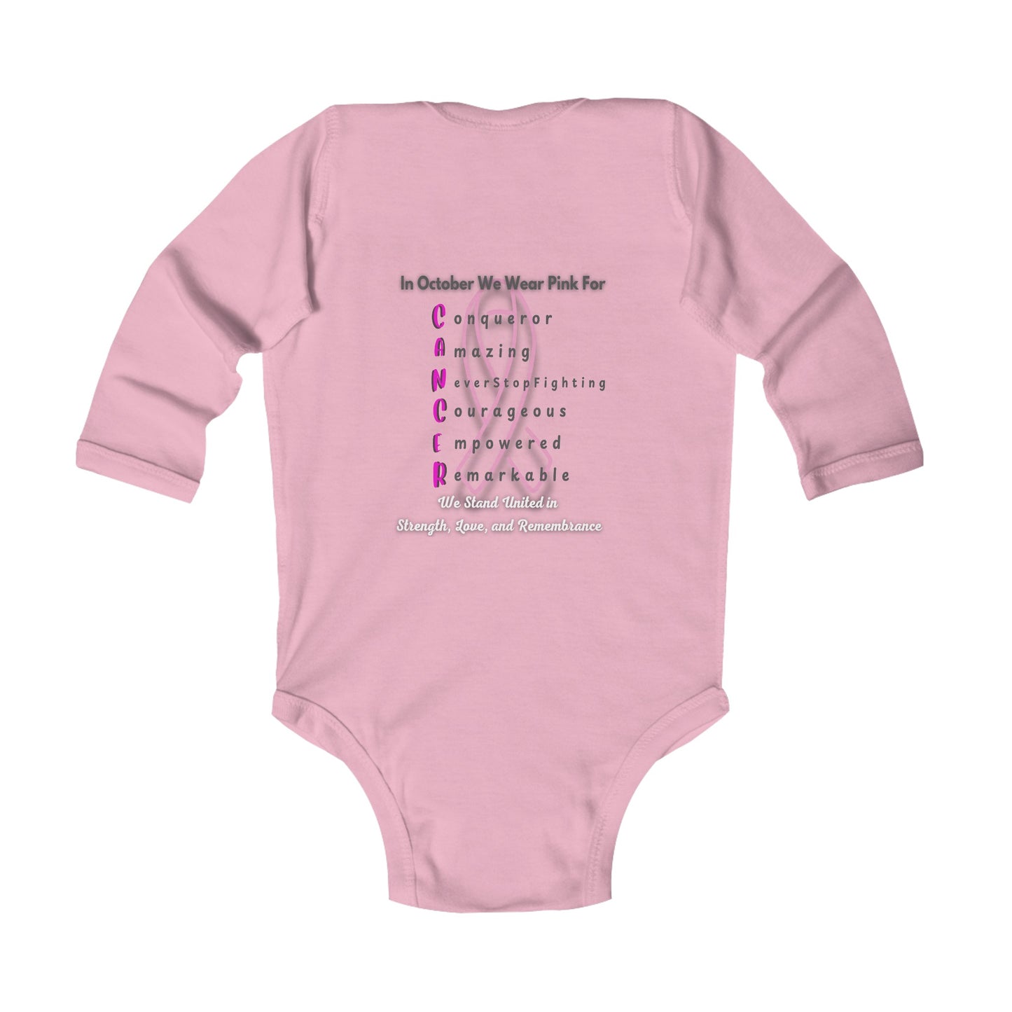 Tiny Hopes: Breast Cancer Awareness Infant Bodysuit