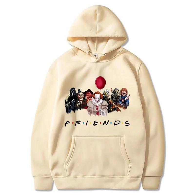 Halloween Friends Hoodies Men Fashion Horror