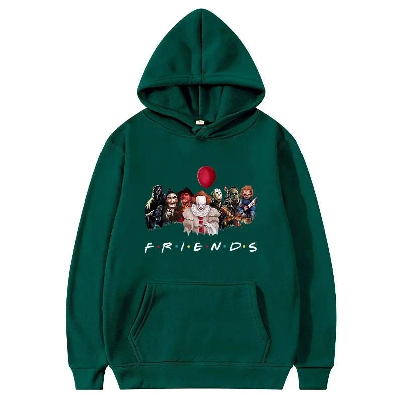 Halloween Friends Hoodies Men Fashion Horror