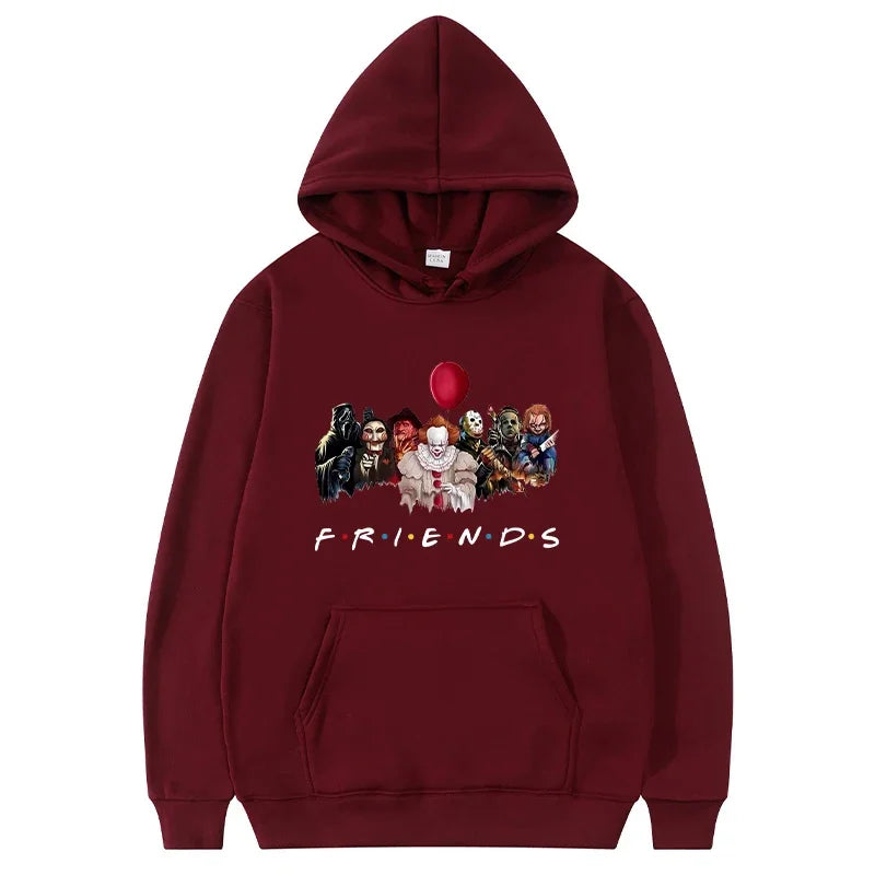 Halloween Friends Hoodies Men Fashion Horror