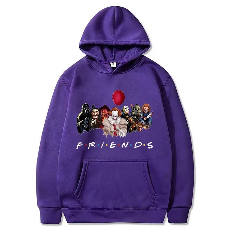 Halloween Friends Hoodies Men Fashion Horror