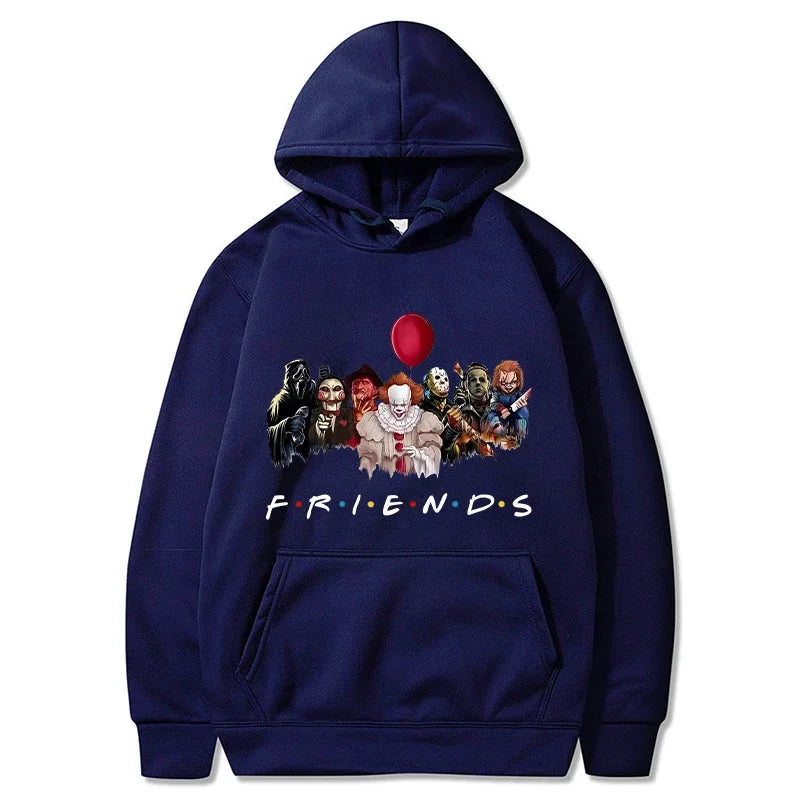 Halloween Friends Hoodies Men Fashion Horror