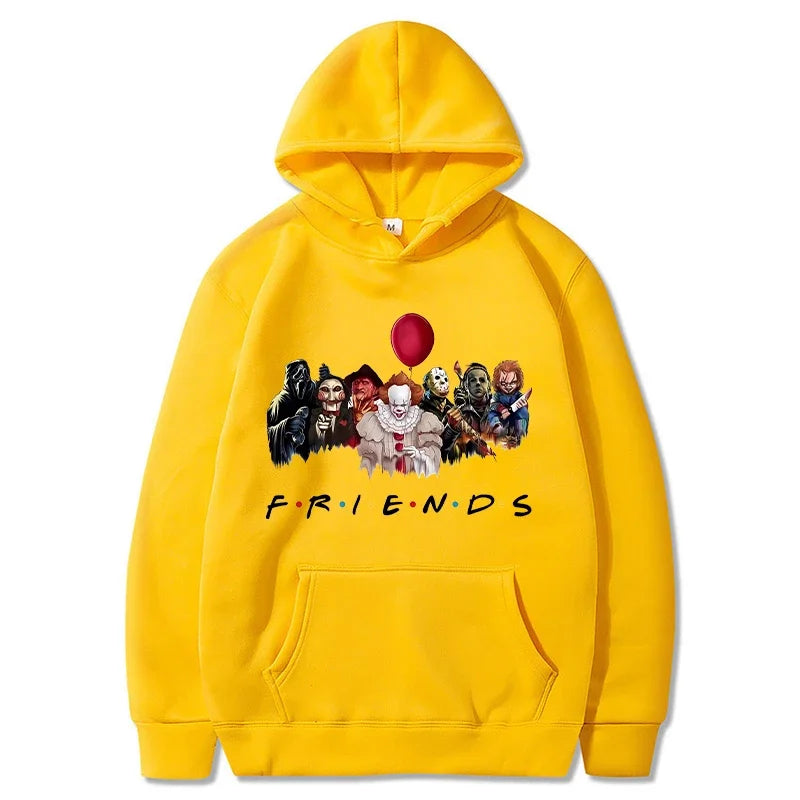 Halloween Friends Hoodies Men Fashion Horror