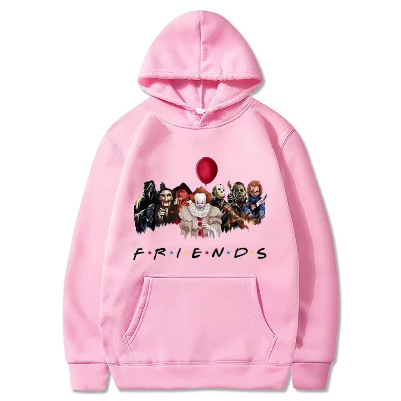 Halloween Friends Hoodies Men Fashion Horror